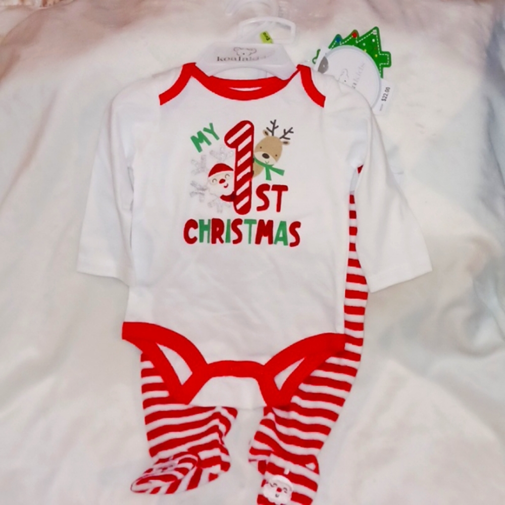 1st Christmas jammies set